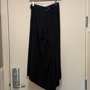 Black wrap skirt